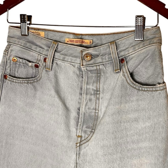Levi's Women's Ribcage Straight Ankle Jeans- High Waisted Straight Jeans-Size 26 - Picture 8 of 13